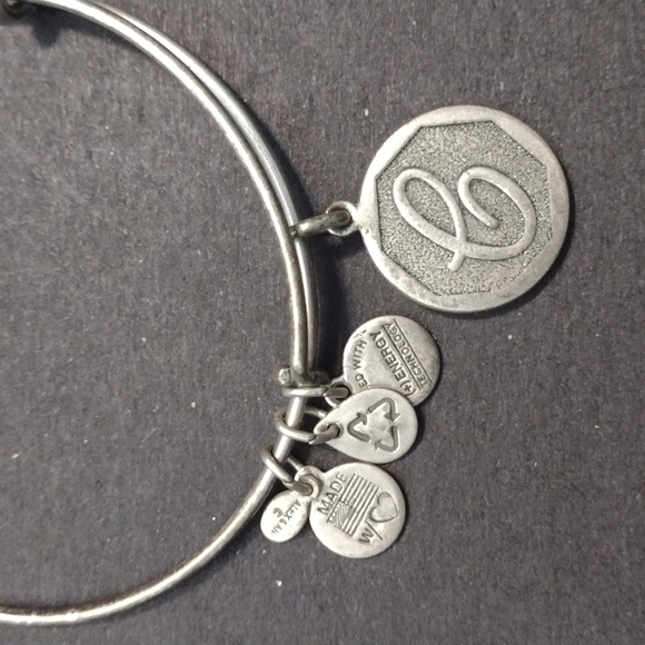 Alex and Ani Jewelry - Alex and Ani C Initial Letter Silver Charm Bracelet adjustable Bangle boho glam